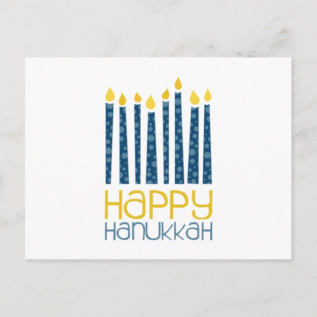 Lycklig Hanukkah Vykort (Framsida)