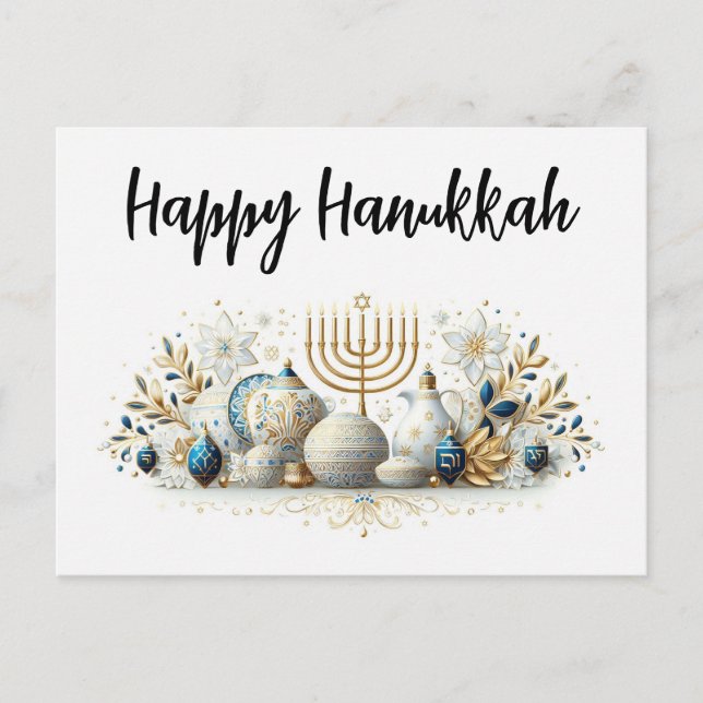 Lycklig Hanukkah Vykort (Framsida)