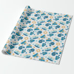 Lycklig Hanukkah Wrapping Papper Presentpapper<br><div class="desc">Lägg dina Hanukkah-gåvor i det vita stil med den här skrynkahmönstrade presentfiguren. Menorahs, Dreidels, Gifts och mer dans glatt över detta söta mönster är det lika ljust och glatt som helgdag själv. Alla på er presentlista kommer säkert att charmas av detta söta och lycklig mönster. En del av Hanukkah-samlingen, leta...</div>