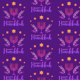 Lycklig Hanukkah Wrapping Papper Presentpapper