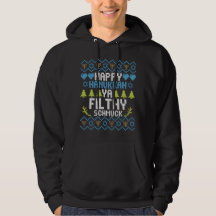 Lycklig Hanukkah Ya Filthy Schmuck Jewish Sweater
