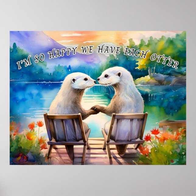 Lycklig har vi varje Otter Poster (Framsidan)