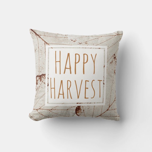Lycklig Harvest Löv Skeletons - Personlig Kudde (Framsida)