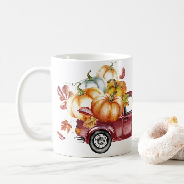 Lycklig Harvest Watercolor Coffe Mugg (Med munk)