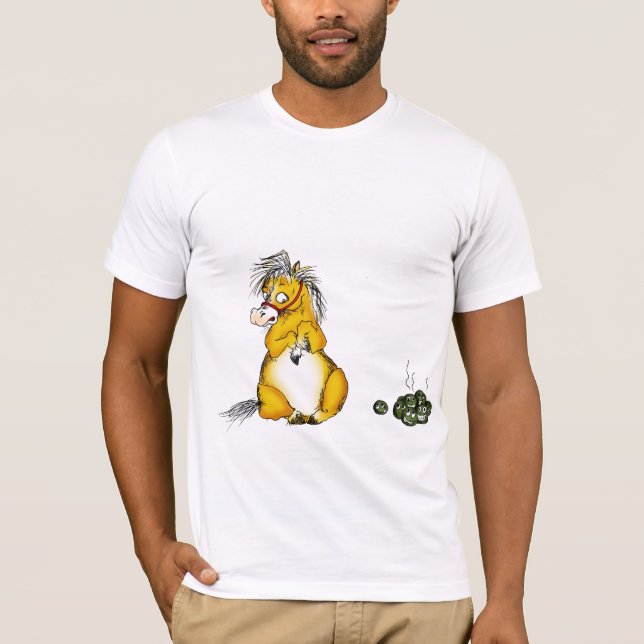 Lycklig häst**** och allt det! tee shirt (Framsida)