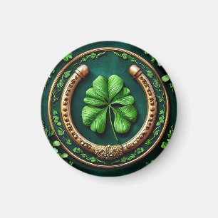 🍀 Lycklig Hästsko Klöveramulett Lycka Design Magnet