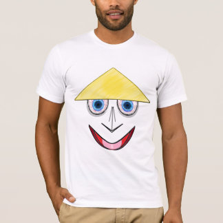 Lycklig Hat Ansikte T Shirt