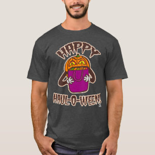 Lycklig Haul-o-ween Funny Halloween Shopping Teckn T Shirt
