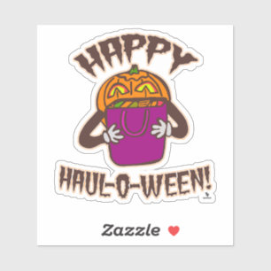 Lycklig Haul-o-ween Shopping Humor Halloween Teckn Klistermärken