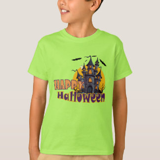 Lycklig Haunted House Halloween Spooky T Shirt