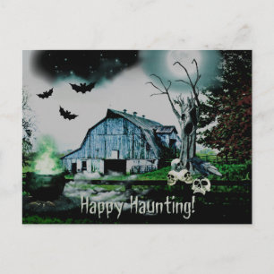 *~* Lycklig Haunting Döskallar HALLOWEEN Vykort