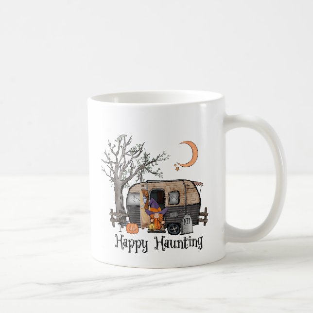 Lycklig Haunting | Halloween Camper | Spooky Witch Kaffemugg (Höger)