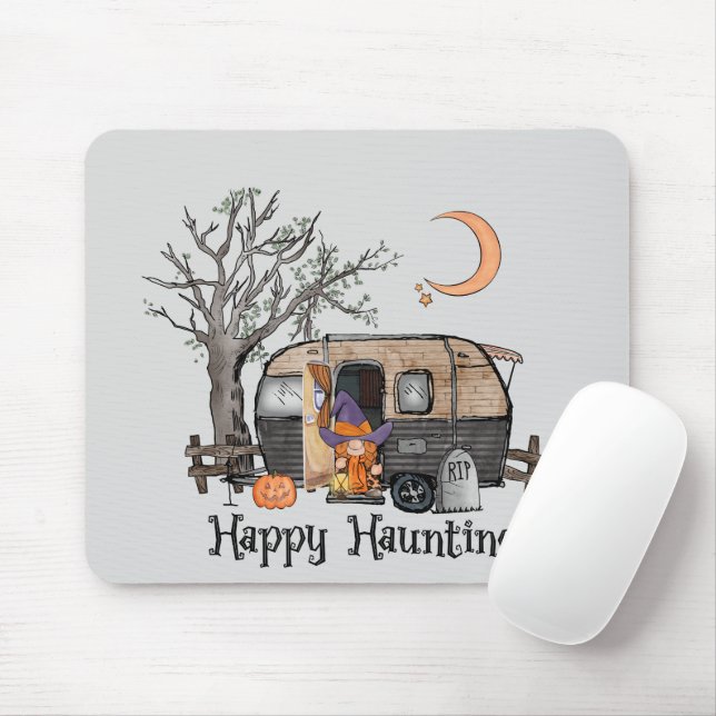 Lycklig Haunting | Halloween Camper | Spooky Witch Musmatta (Med mus)