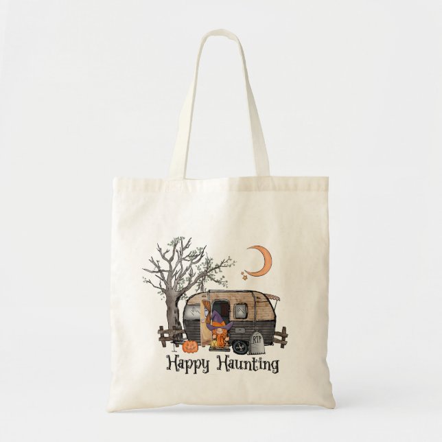 Lycklig Haunting | Halloween Camper | Spooky Witch Tygkasse (Framsidan)