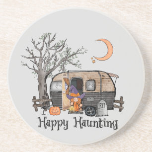 Lycklig Haunting Halloween Camper Spooky Witch Underlägg