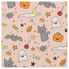 Lycklig Haunting Halloween Fabric Tyg