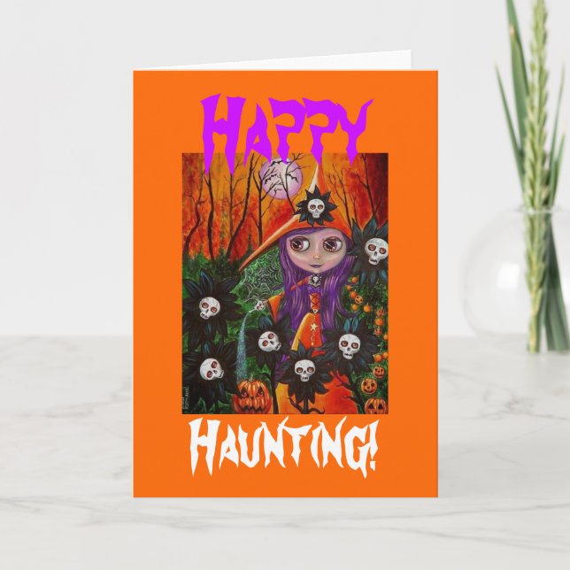 Lycklig Haunting! Kort (Framsida)