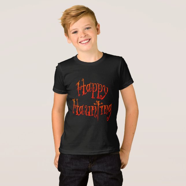 Lycklig Haunting Tee (Hel framsida)