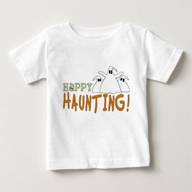 Lycklig Haunting Tshirts och Gifts (Framsida)