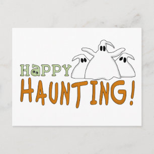 Lycklig Haunting Tshirts och Gifts Vykort