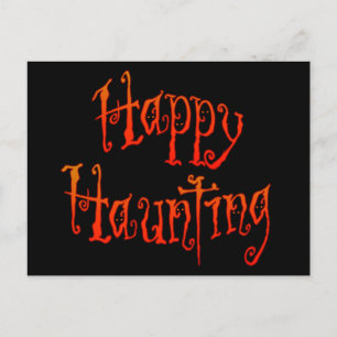 Lycklig Haunting Vykort