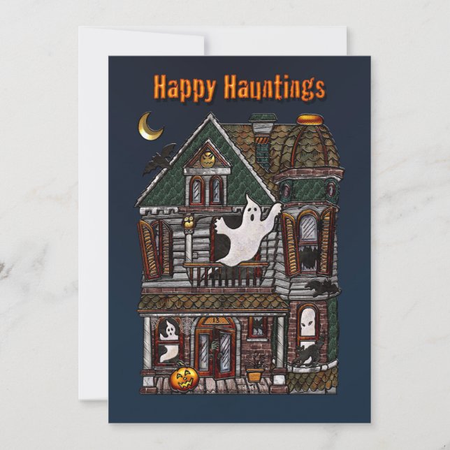 Lycklig Hauntings - Bjud in kammarens inbjudan (Framsida)