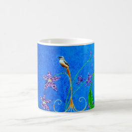 Lycklig Hawaiian Orchid Bird Kaffemugg