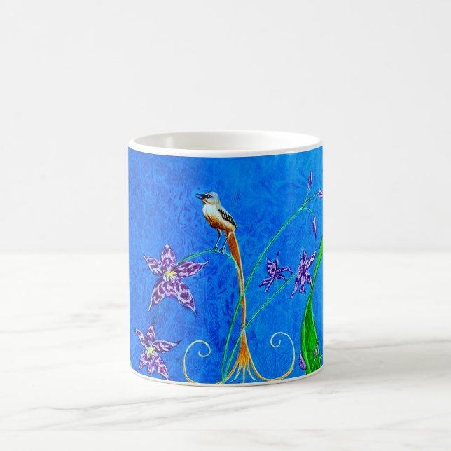 Lycklig Hawaiian Orchid Bird Kaffemugg (Center)