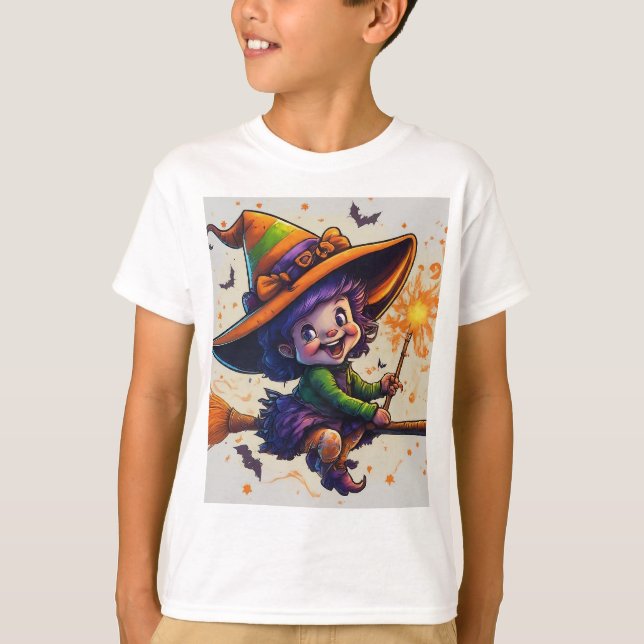 lycklig häxtid t shirt (Framsida)