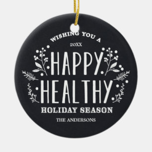 Lycklig Healthy Helgdag   Helgdag Ornament
