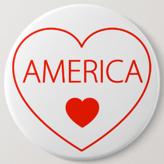 Lycklig Heart America Knapp