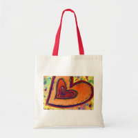 Lycklig Heart Bag