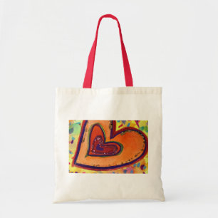 Lycklig Heart Bag Tygkasse