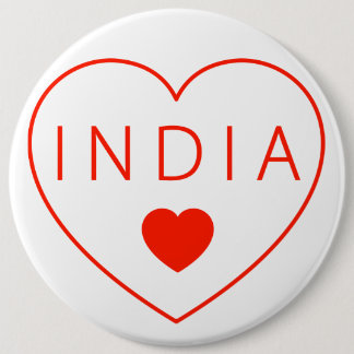 Lycklig Heart Indien Knapp