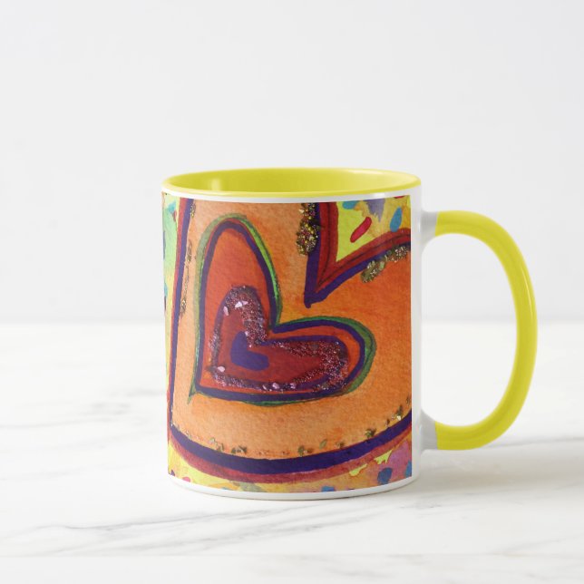 Lycklig Heart Mugg (Höger)