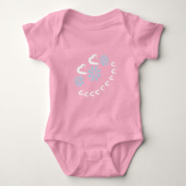 Lycklig Hearts Baby Bodykostydräkt T Shirt