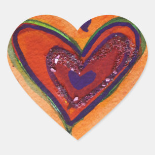 Lycklig Hearts Glitter Kärlek etiketter Art Sticke