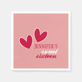 Lycklig Hearts Pappersservett