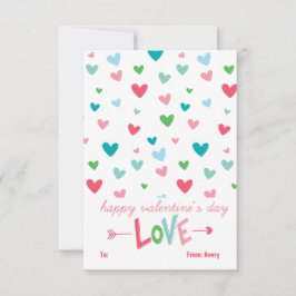 Lycklig Hearts Personlig Valentine