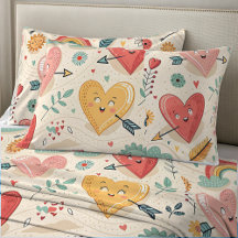Lycklig Hearts - Whimsical Valentine Day Mönster