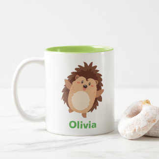 Lycklig Hedge Hog Personlig Work Mugg