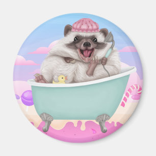 Lycklig Hedgehog Magnet