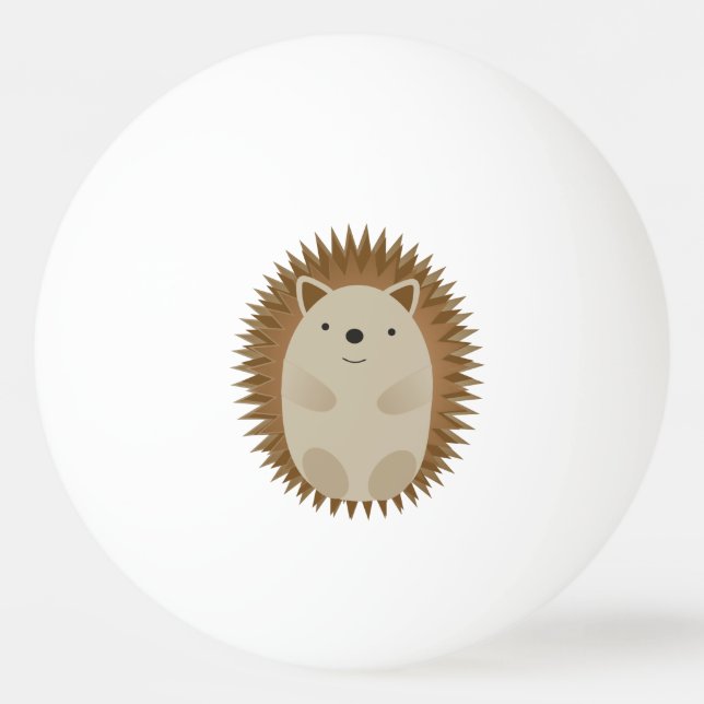 Lycklig Hedgehog Pingisboll (Framsidan)