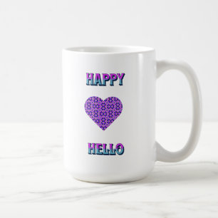 LYCKLIG HEJ COLORFUL HEART KAFFEMUGG