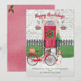 Lycklig Helgdag Brittany Spain Door Red Bicycle