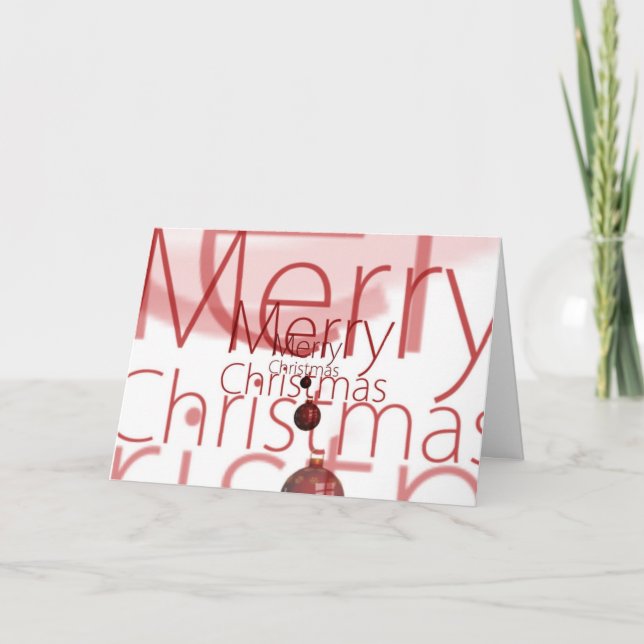 Lycklig Helgdag dekorativ julprydnad Helgkort (Framsida)