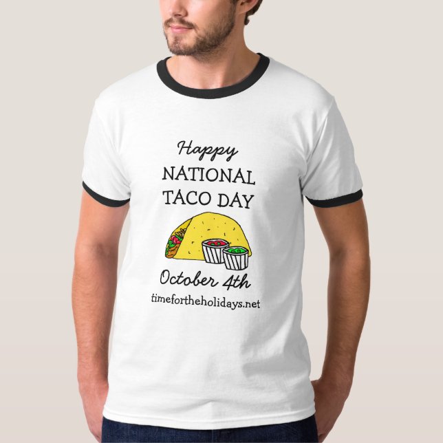 Lycklig-Helgdag för nationell tako-dag T Shirt (Framsida)