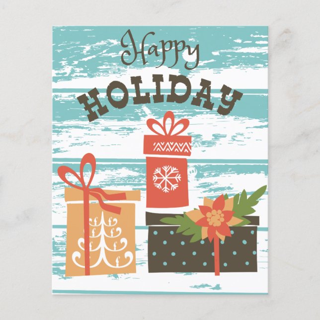 Lycklig Helgdag, Helgdag Presenter Flygblad (Framsidan)