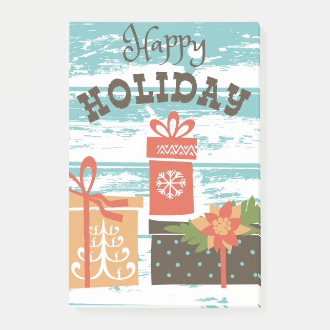 Lycklig Helgdag, Helgdag Presenter Post-it Block (Framsida)