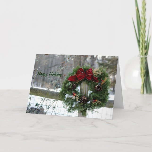 Lycklig helgdag helgkort (Framsida)